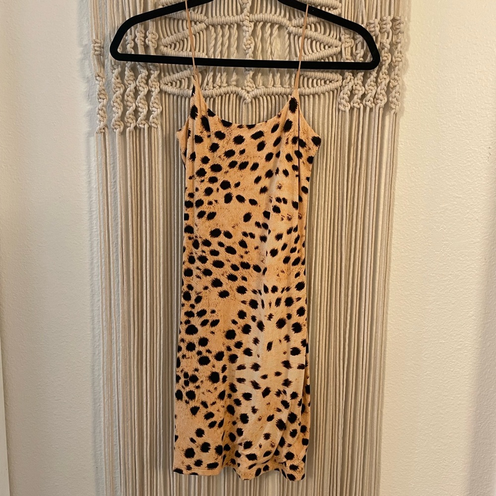 ARITZIA Wilfred Free Tiny Dress Cheetah Size XS